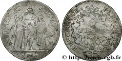 5 francs Union et Force, Union serré, avec glands intérieurs et gland extérieur 1798 Paris F.288/14