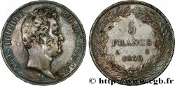 5 francs type Tiolier sans le I, tranche en relief 1830  Paris F.314/1