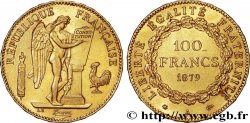 100 francs or Génie, tranche inscrite en relief Dieu protège la France 1879 Paris F.552/2