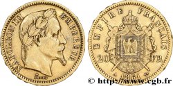 20 francs or Napoléon III, tête laurée 1861 Paris F.532/1 TB+ 