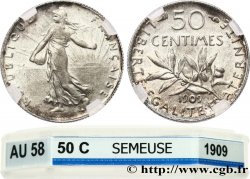 50 centimes Semeuse 1909  F.190/16