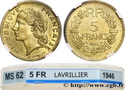 5 francs Lavrillier, bronze-aluminium 1946  F.337/7