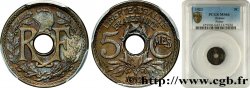 5 centimes Lindauer, petit module 1923 Poissy F.122/7