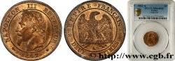 Deux centimes Napoléon III, tête laurée, buste définitif 1862 Paris F.108A/4