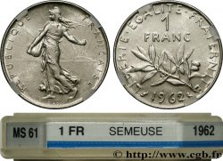 1 franc Semeuse, nickel 1962 Paris F.226/7