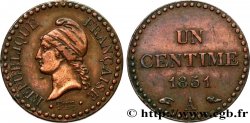 Un centime Dupré, IIe République 1851 Paris F.101/7