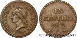 Un centime Dupré, IIe République 1849 Paris F.101/2
