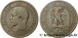 Dix centimes Napoléon III, tête nue 1857 Strasbourg F.133/43