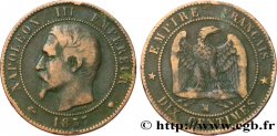 Dix centimes Napoléon III, tête nue 1857 Marseille F.133/45