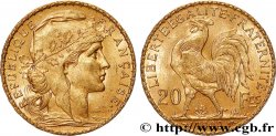 20 francs or Coq, Dieu protège la France 1902 Paris F.534/7