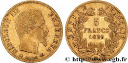 5 francs or Napoléon III, tête nue, grand module 1859 Strasbourg F.501/8