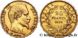 20 francs or Napoléon III, tête nue 1856 Paris F.531/9