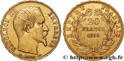 20 francs or Napoléon III, tête nue 1855 Paris F.531/3