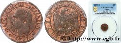 Un centime Napoléon III, tête nue 1857 Lyon F.102/35 SPL64 PCGS