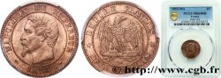 Deux centimes Napoléon III, tête nue 1853 Marseille F.107/7