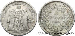 5 francs Hercule, IIe République 1848 Paris F.326/1