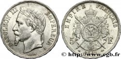 5 francs Napoléon III, tête laurée 1867 Paris F.331/10