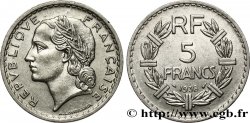 5 francs Lavrillier, nickel 1938  F.336/7