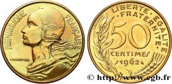 50 centimes Marianne, col à trois plis 1962 Paris F.197/2