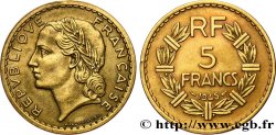 5 francs Lavrillier, bronze-aluminium 1945  F.337/5
