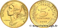 5 centimes Marianne, BU (Brillant Universel) 2000 Pessac F.125/44