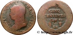 Cinq centimes Dupré, grand module 1801 Strasbourg F.115/154