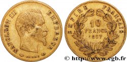 10 francs or Napoléon III, tête nue 1857 Paris F.506/4
