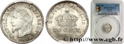 20 centimes Napoléon III, tête laurée, grand module 1867 Strasbourg F.150/2 MS64 PCGS