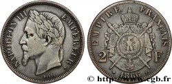 2 francs Napoléon III, tête laurée 1866 Paris F.263/1