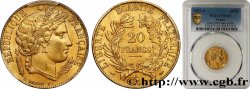 20 francs or Cérès 1851 Paris F.529/5 SUP62 PCGS
