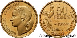 Essai-piéfort au double de 50 francs Guiraud 1952 Paris GEM.221 EP1