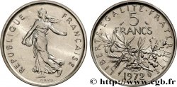 Piéfort argent de 5 francs Semeuse 1972 Paris F.341/4P