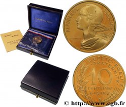 Piéfort Br-Al de 10 centimes Marianne 1978 Pessac GEM.46 P1 FDC 