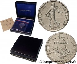 Piéfort nickel de 1/2 franc Semeuse 1971 Pessac GEM.91 P1
