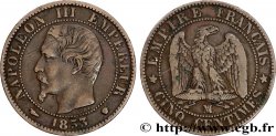 Cinq centimes Napoléon III, tête nue 1853 Marseille F.116/6