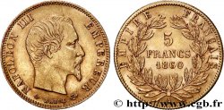 5 francs or Napoléon III, tête nue, grand module 1860 Paris F.501/11