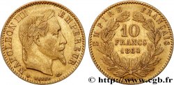 10 francs or Napoléon III, tête laurée 1864 Strasbourg F.507A/7