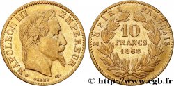 10 francs or Napoléon III, tête laurée 1868 Strasbourg F.507A/18