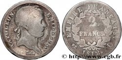 2 francs Napoléon Ier tête laurée, Empire français 1812 Bayonne F.255/45