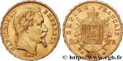 20 francs or Napoléon III, tête laurée 1869 Paris F.532/20