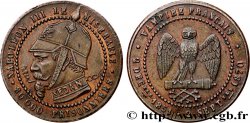 Médaille satirique Lt 25, module de Cinq centimes, type B “Os et Cigarette” 1870  Schw.B1a 