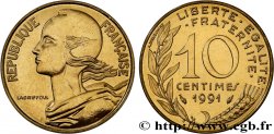 10 centimes Marianne, BU (Brillant Universel), frappe médaille 1991 Pessac F.144/32
