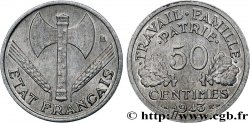 50 centimes Francisque, légère 1943  F.196/1