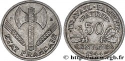 50 centimes Francisque, légère 1944 Beaumont-Le-Roger F.196/4