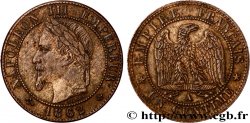Un centime Napoléon III, tête laurée 1862 Paris F.103/4