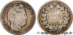 1 franc Louis-Philippe, couronne de chêne 1833 Toulouse F.210/22
