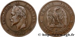 Dix centimes Napoléon III, tête laurée 1864 Strasbourg F.134/14