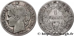 1 franc Cérès, IIIe République 1871 Bordeaux F.216/3