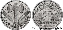 50 centimes Francisque, légère 1944 Beaumont-Le-Roger F.196/5