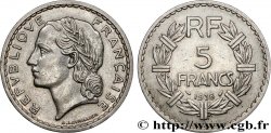 5 francs Lavrillier, nickel 1938  F.336/7